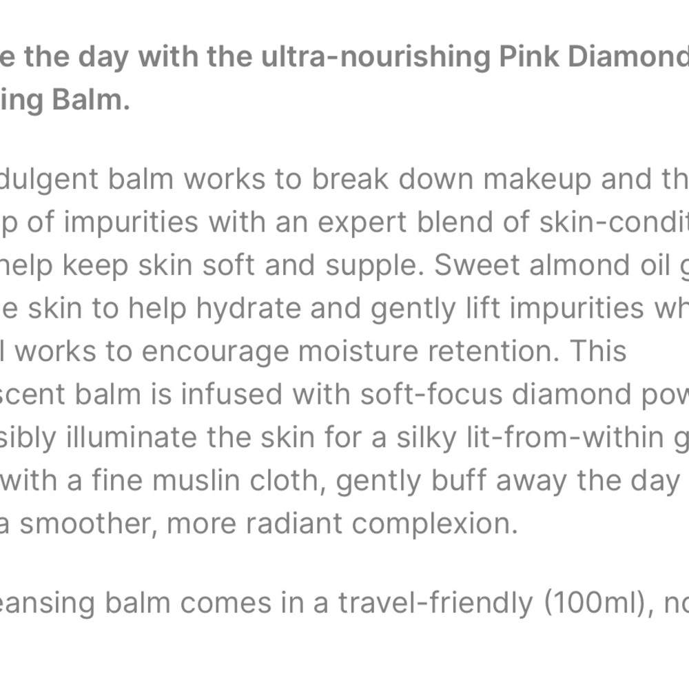 Rodial Pink Diamond Cleansing Balm - Picture 3 of 3